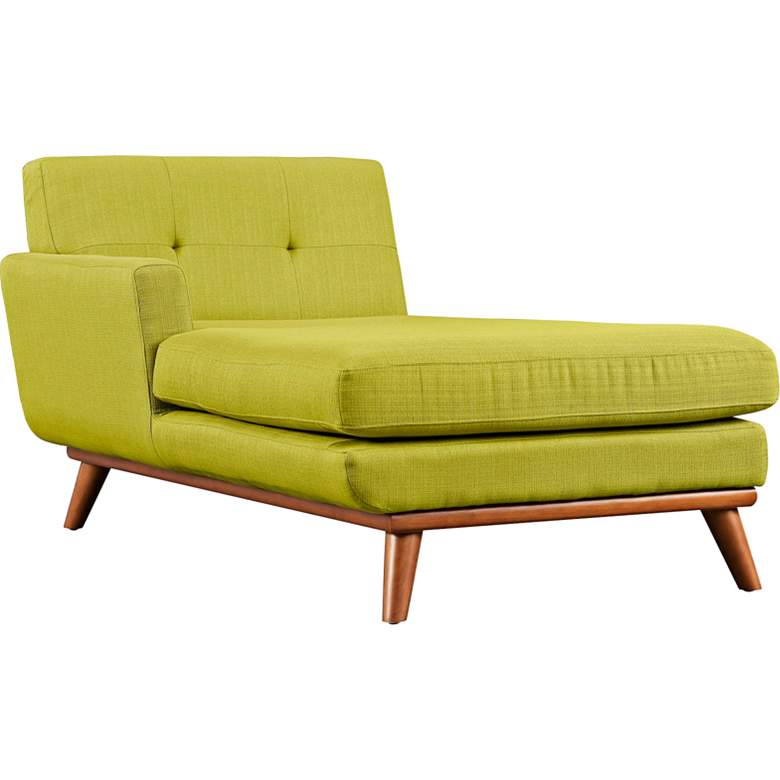 Image 1 Engage 36 1/2 inch Wide Wheatgrass Fabric Tufted Left-Arm Chaise