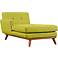 Engage 36 1/2" Wide Wheatgrass Fabric Tufted Left-Arm Chaise