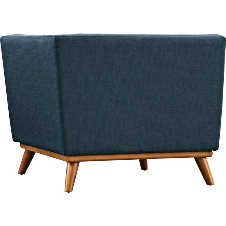 Image 3 Engage 39 1/2" Wide Azure Blue Fabric Tufted Corner Sofa more views