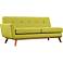 Engage 67" Wide Wheatgrass Fabric Tufted Left-Arm Loveseat
