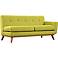 Engage 67" Wide Wheatgrass Fabric Tufted Right-Arm Loveseat