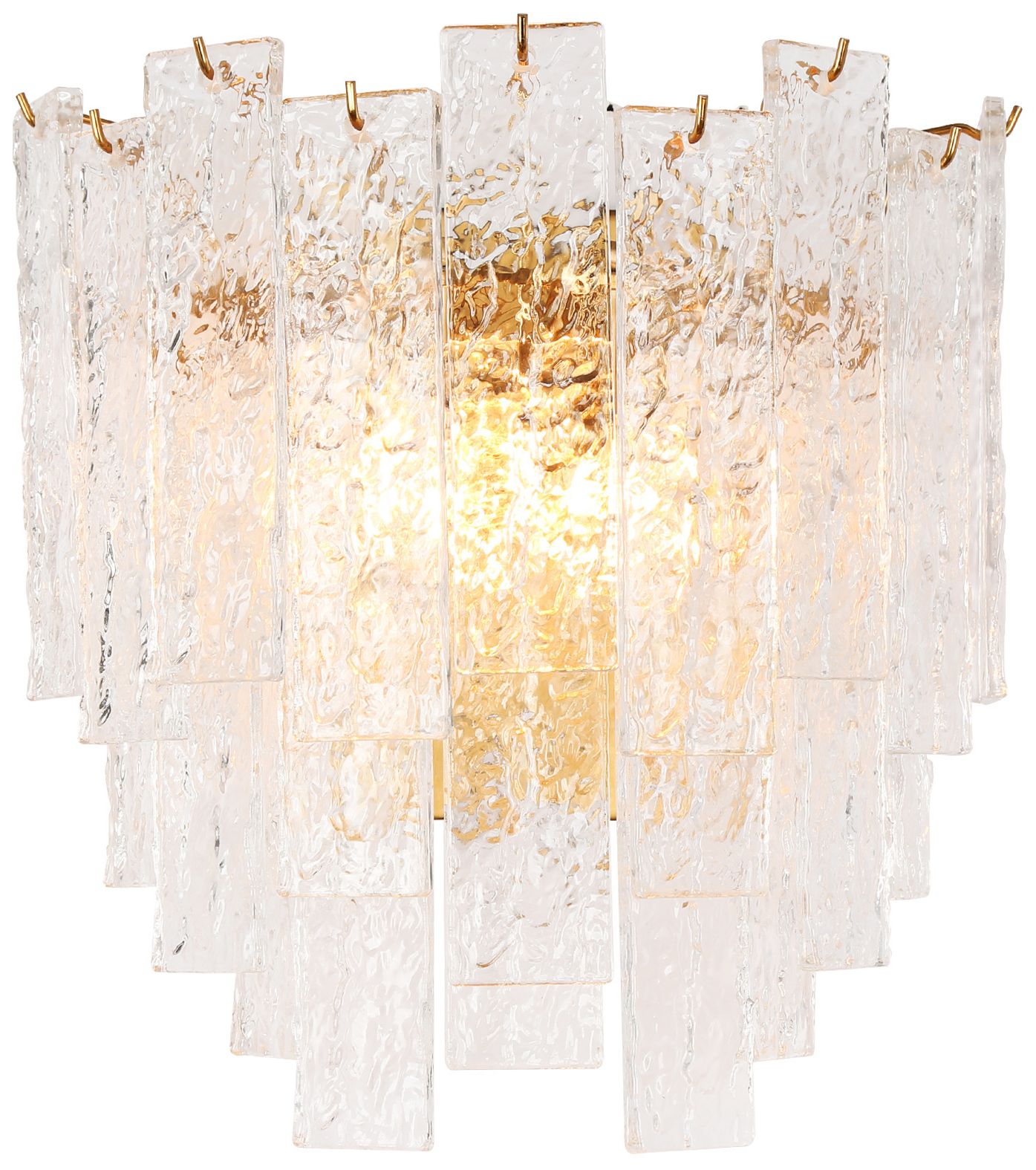 Engaveric 2-Light Glass Wall Sconces