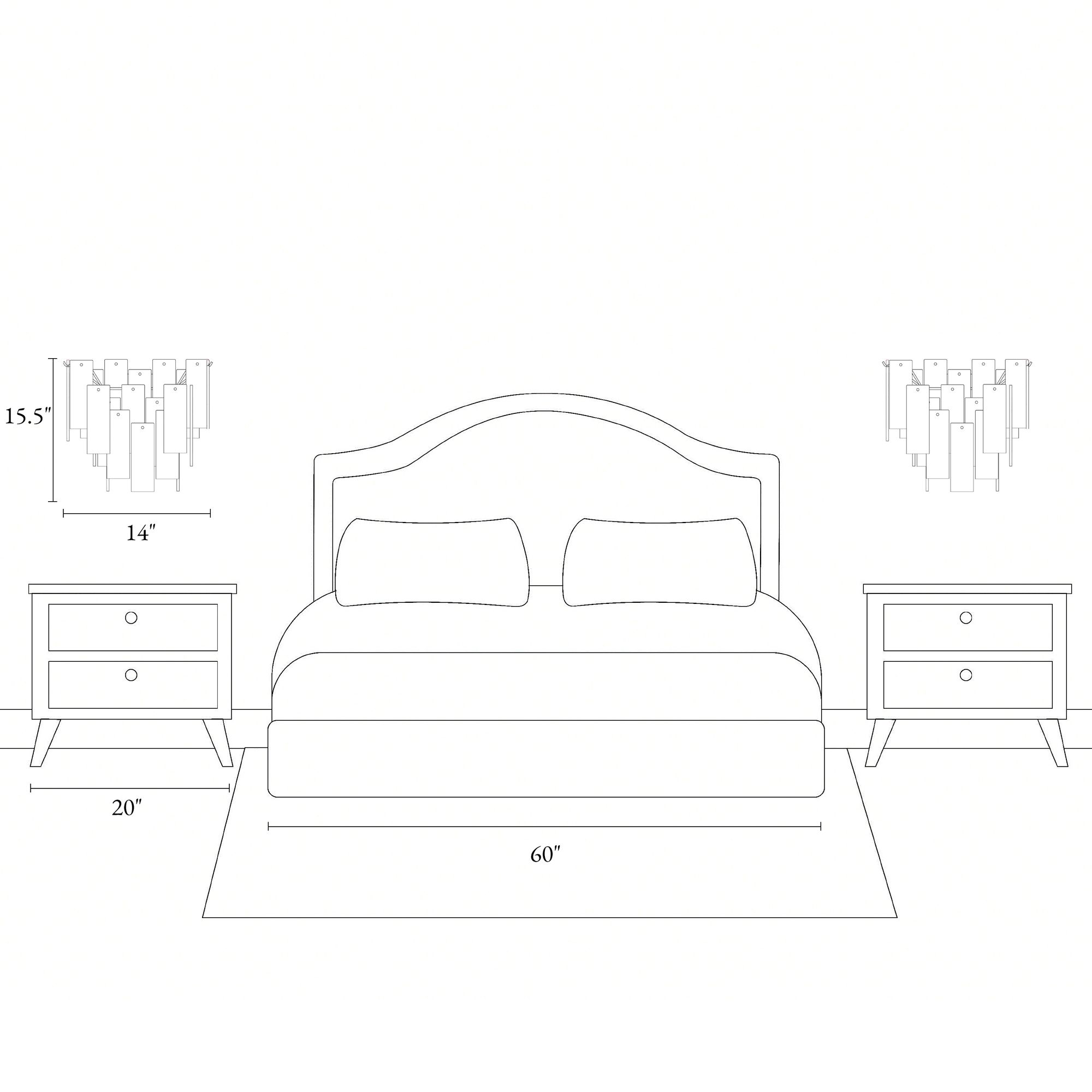 Engaveric 2-Light Glass Wall Sconces