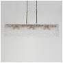 3_Engaveric 39" Wide Plating Brass and Glass Island Chandelier more views