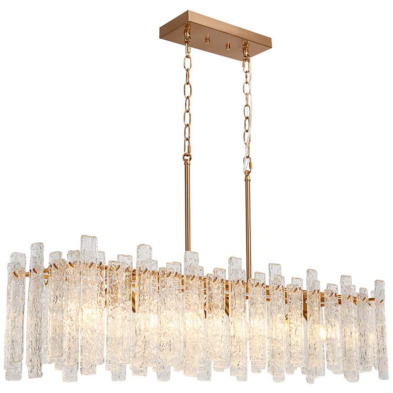 Image 1 Engaveric 6-Light Glass Island Chandelier