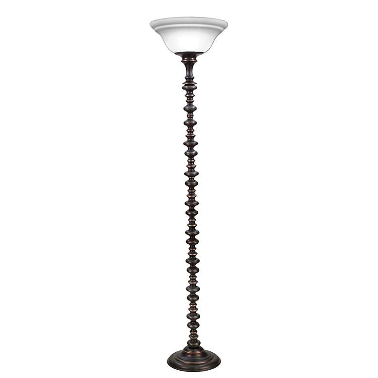 Image 1 Engelbrook Oxidized Bronze Torchiere Floor Lamp