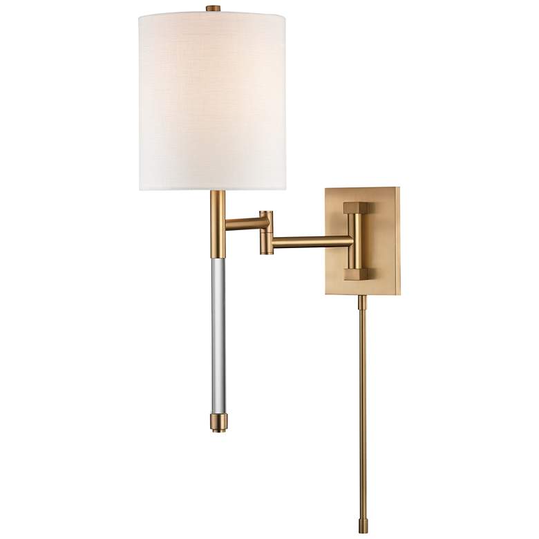 Image 1 Englewood 1 Light Wall Sconce Aged Brass