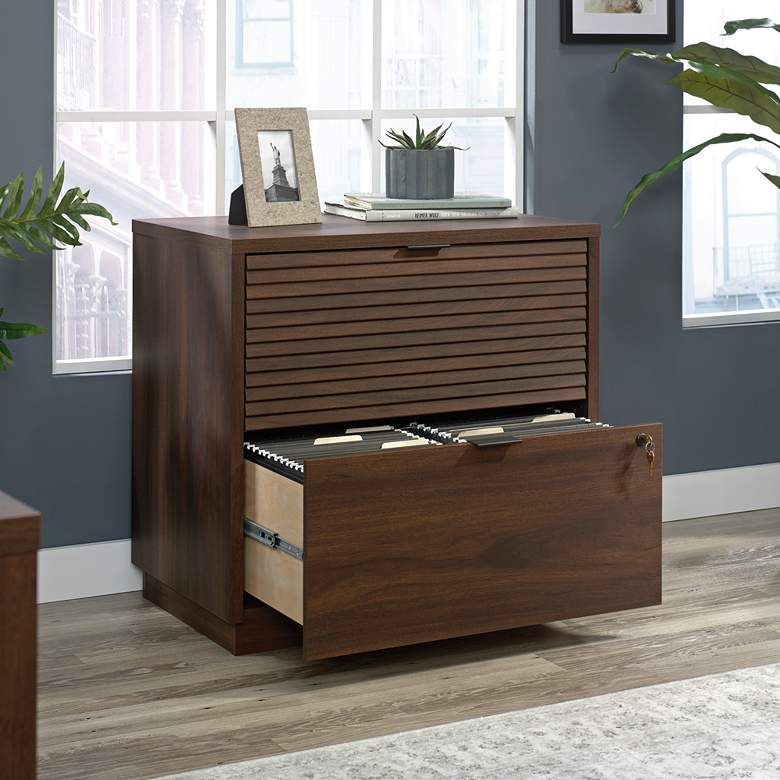 Image 1 Englewood 31"W Spiced Mahogany 2-Drawer Lateral File Cabinet