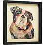 3_English Bulldog 17" Square Dimensional Framed Wall Art more views