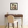4_English Bulldog 17" Square Dimensional Framed Wall Art more views
