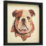 4_English Bulldog Pup 17" High Collage Framed Wall Art more views