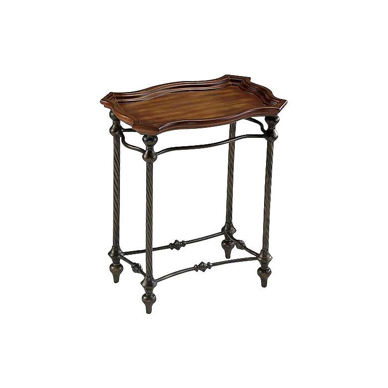 Image 1 English Cottage 21 3/4 inch Wide Traditional Accent Side Table