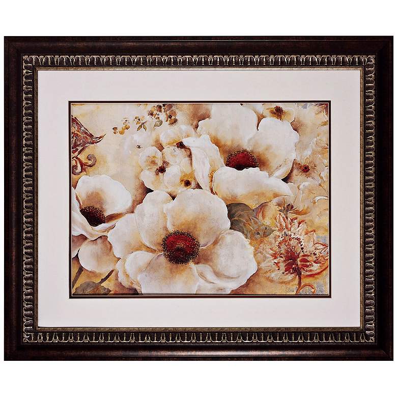 Image 1 English Garden 36 inch Wide Sepia Floral Wall Art