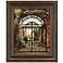 English Iron Gate and Vines 26" High Framed Wall Art