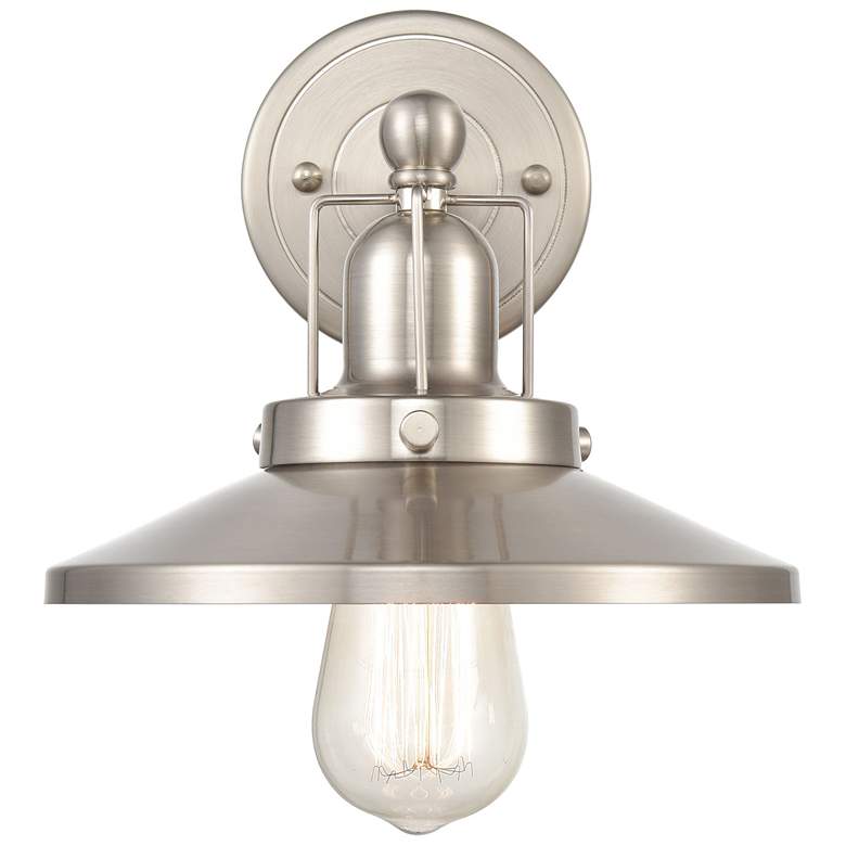 Image 1 English Pub 8" High 1-Light Sconce - Satin Nickel