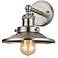 English Pub 8" High Satin Nickel 1-Light Wall Sconce