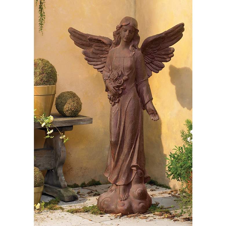 Image 1 English Tudor Garden Angel 41 1/2" High Patio Outdoor Statue