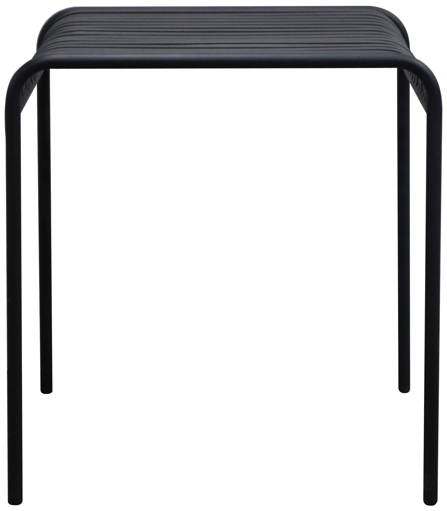 Image 4 Enid 28" Wide Black Metal Square Outdoor Table more views
