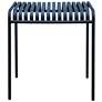 Enid 28" Wide Dark Blue Metal Square Outdoor Table