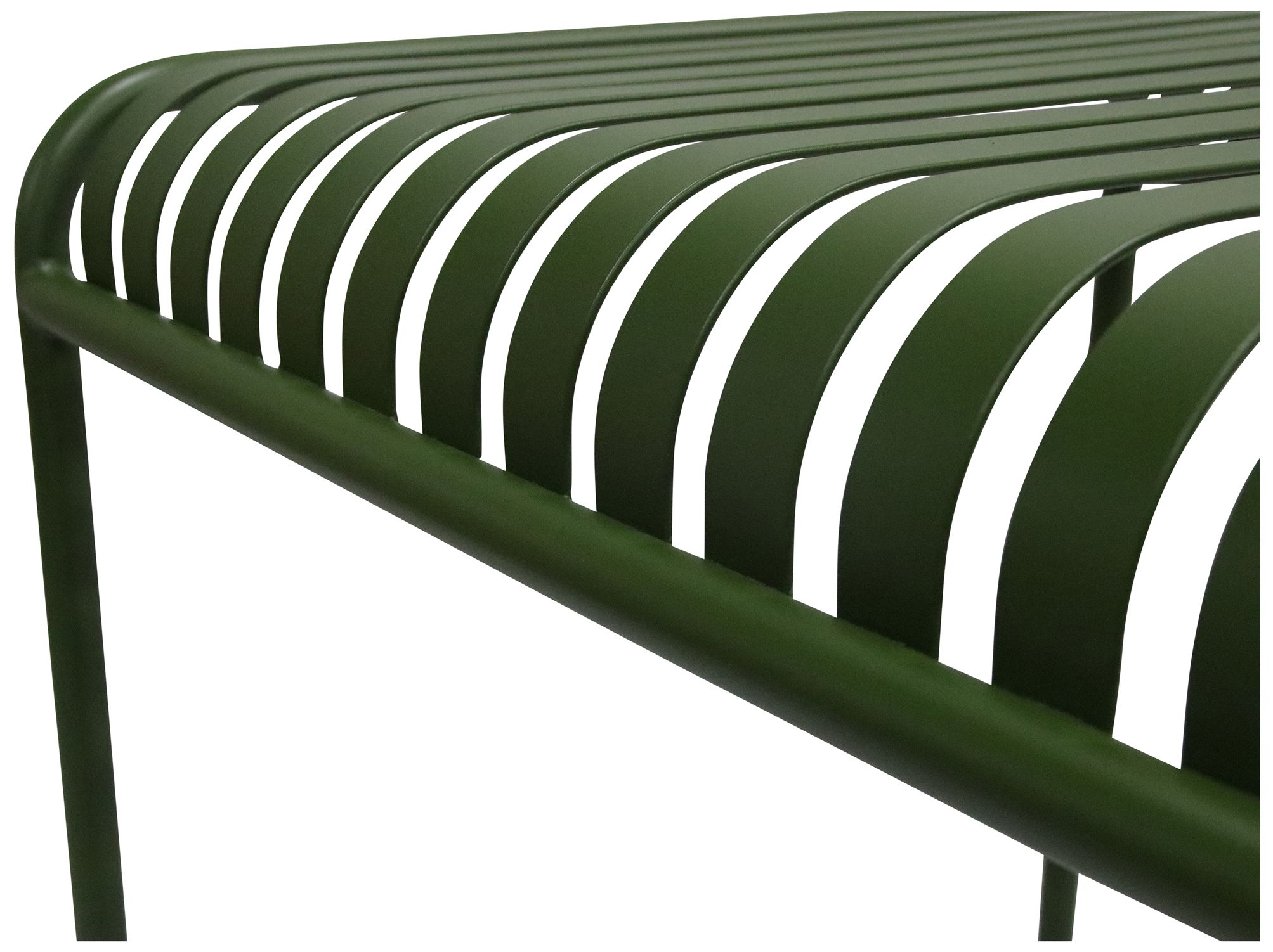 Image 4 Enid 28" Wide Dark Green Metal Square Outdoor Table more views