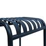 3_Enid 29 1/2" Dark Blue Metal Outdoor Bar Stools Set of 2 more views