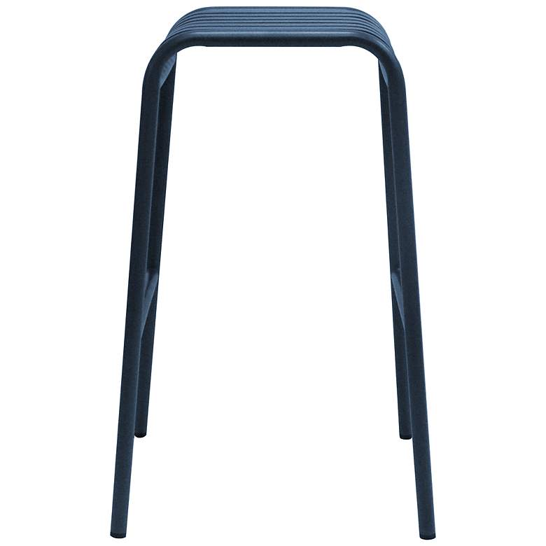Image 7 Enid 29 1/2" Dark Blue Metal Outdoor Bar Stools Set of 2 more views