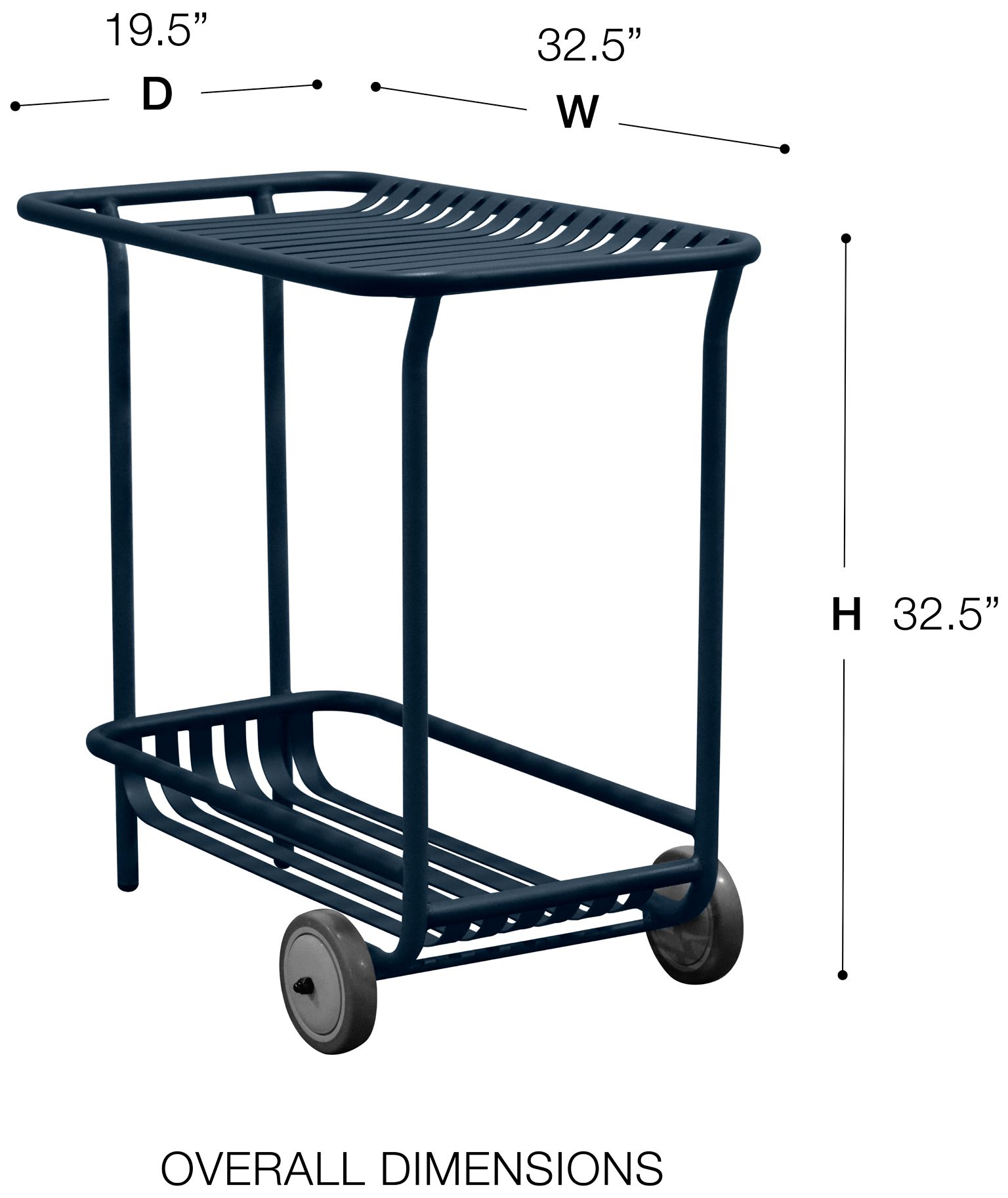 Enid 32" Outdoor Cart