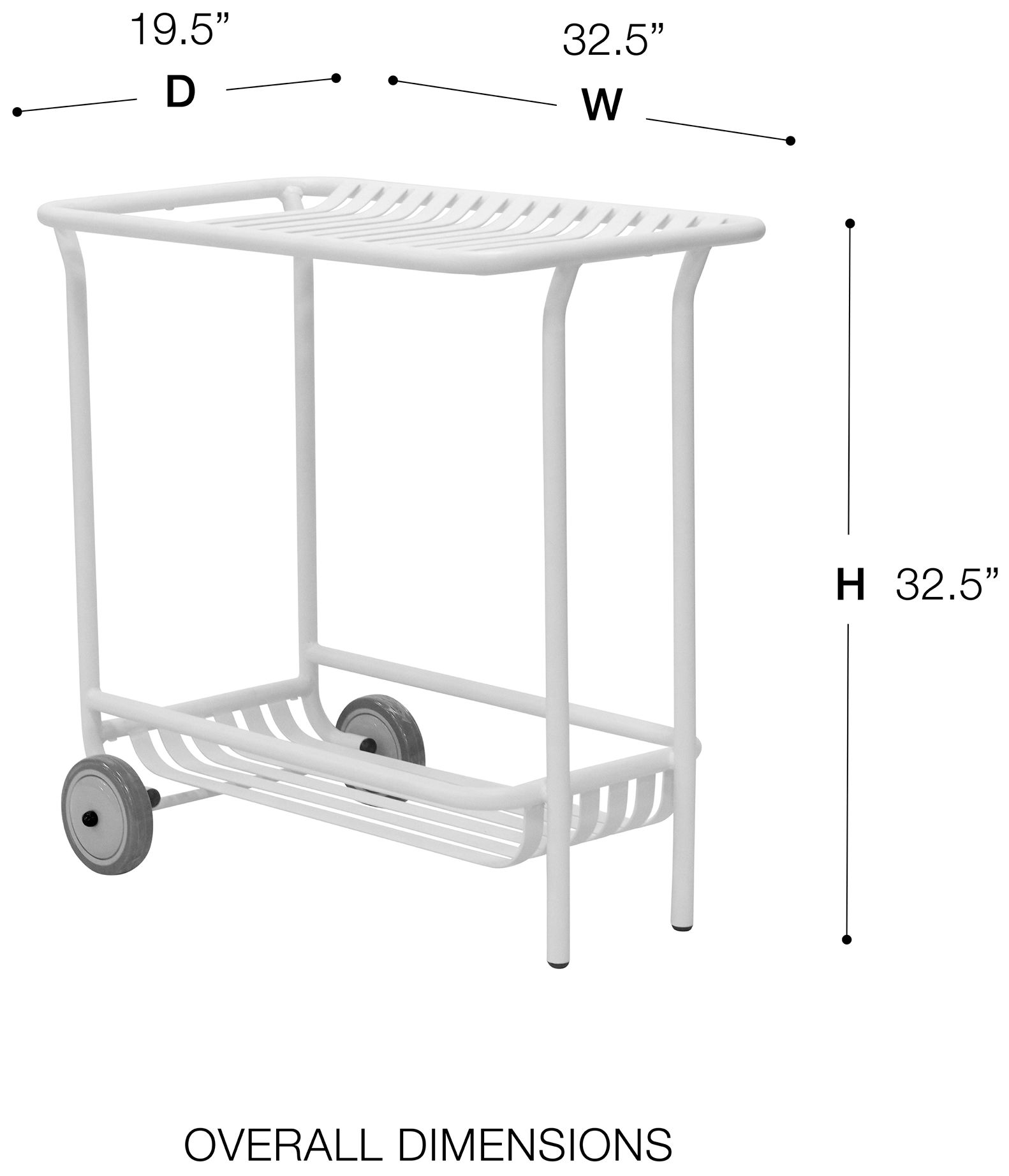 Image 6 Enid 32" Outdoor Cart more views