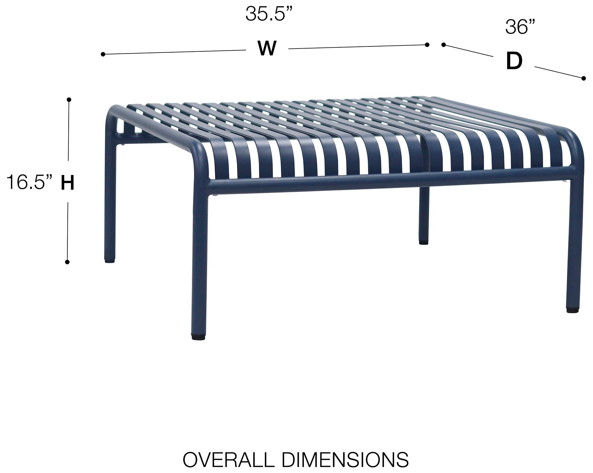 Enid 36" Outdoor Coffee Table