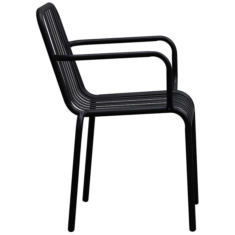 Image 4 Enid Black Metal Outdoor Armchairs Set of 2 more views