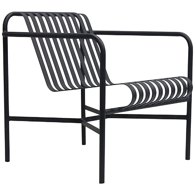 Image 2 Enid Black Metal Outdoor Lounge Chair