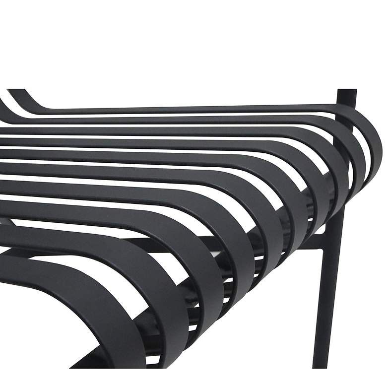 Image 4 Enid Black Metal Outdoor Lounge Chair more views