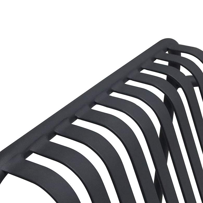 Image 5 Enid Black Metal Outdoor Lounge Chair more views