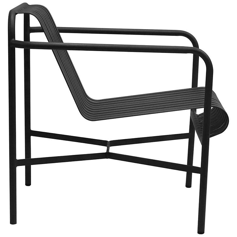 Image 6 Enid Black Metal Outdoor Lounge Chair more views