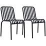 Thumbnail2 of Enid Black Metal Outdoor Side Chairs Set of 2