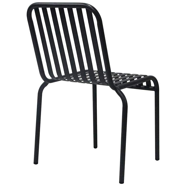 Image 6 Enid Black Metal Outdoor Side Chairs Set of 2 more views