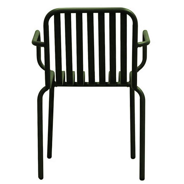 Image 6 Enid Dark Green Metal Outdoor Armchairs Set of 2 more views