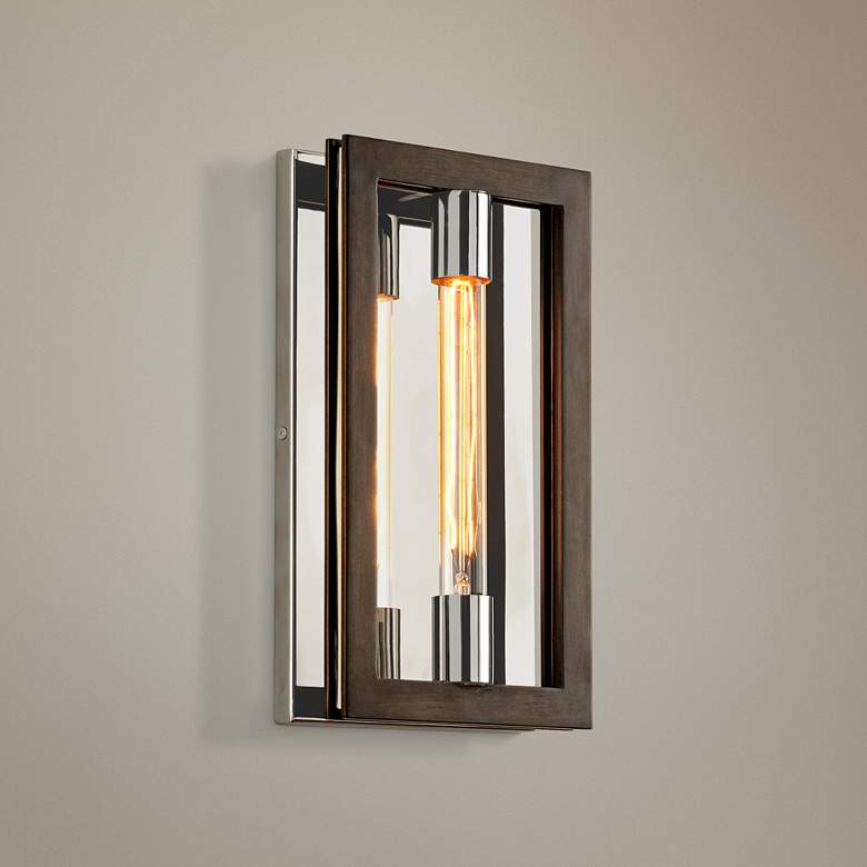 Image 1 Enigma 14" High Bronze Modern Wall Sconce