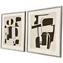 2_Enigma 21"W x 25"H Contemporary Framed Art Set of 2 more views