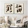 4_Enigma 21"W x 25"H Contemporary Framed Art Set of 2 more views