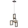 2_Enigma 23 3/4" Wide Textured Bronze 4-Light Chandelier more views