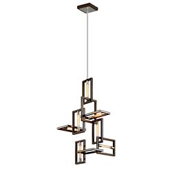 Enigma 24 3/4" Wide Bronze 7-Light Pendant