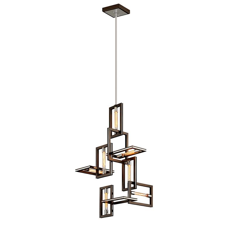 Image 3 Enigma 24 3/4" Wide Bronze 7-Light Pendant more views