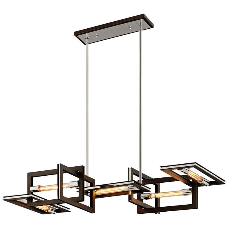 Image 2 Enigma 43 1/2" Wide Bronze Kitchen Island Light Pendant