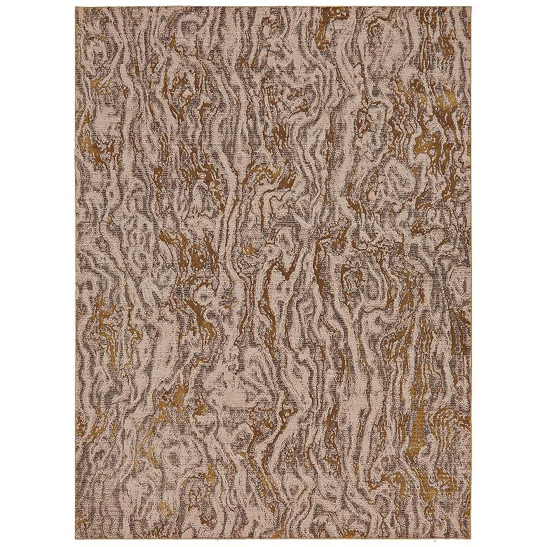 Image 1 Enigma 90966 5'3"x7'10" Alluvium Brushed Gold Area Rug
