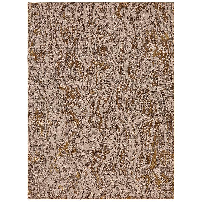 Image 1 Enigma 90966 5&#39;3 inchx7&#39;10 inch Alluvium Brushed Gold Area Rug