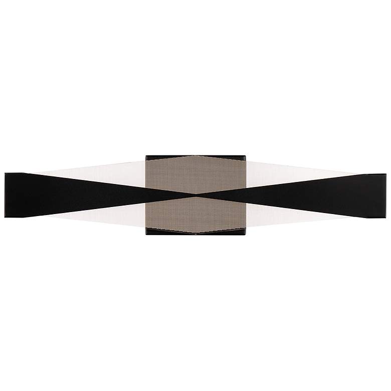 Image 1 Enigmatic 5"H x 24"W 24-Light Linear Bath Bar in Black