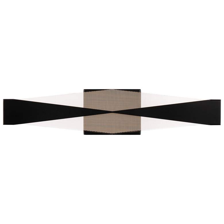 Image 1 Enigmatic 5 inchH x 24 inchW 24-Light Linear Bath Bar in Black