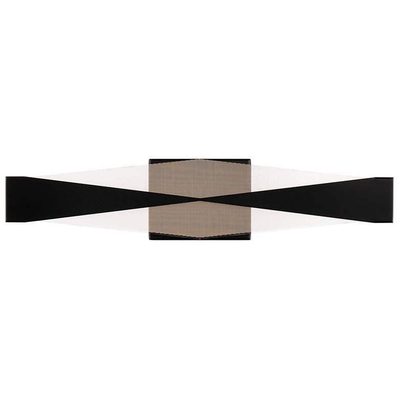 Image 2 Enigmatic 5"H x 24"W 24-Light Linear Bath Bar with 3000K LED in B