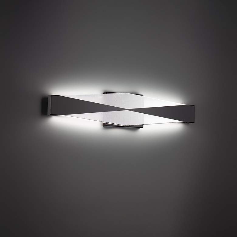 Image 1 Enigmatic 5"H x 24"W 24-Light Linear Bath Bar with 3500K LED in B